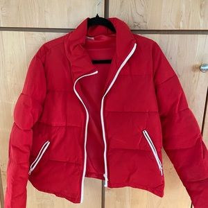 Brandy Melville John Galt Red Puffer